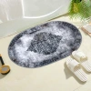 High-end light luxury faux cashmere bathroom floor mat, water-absorbing and anti-slip carpet, room door, living room and study door floor mat, anti-slip mat Specification image